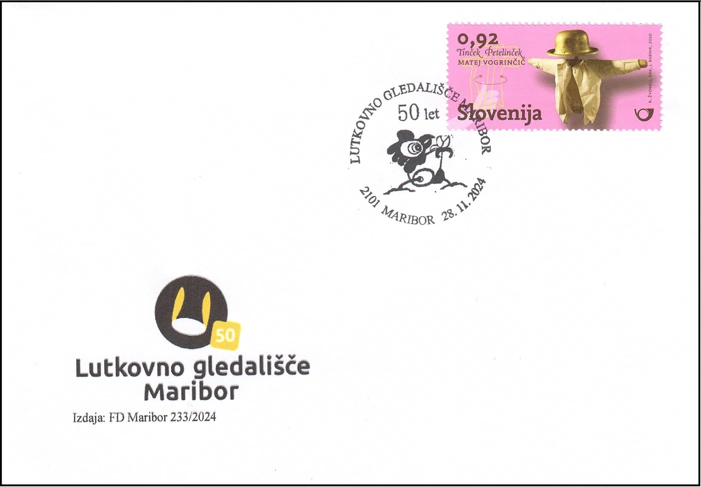 50 LET LUTKOVNO GLEDALIŠČE MARIBOR - NAPAKA V ŽIGU